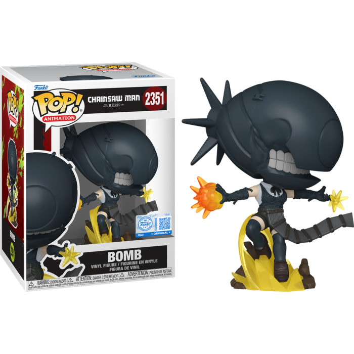 Funko Pop! Chainsaw Man: Reze Arc - Bomb (Blast) #2351 (+ Box of 3 Mystery Exclusive)