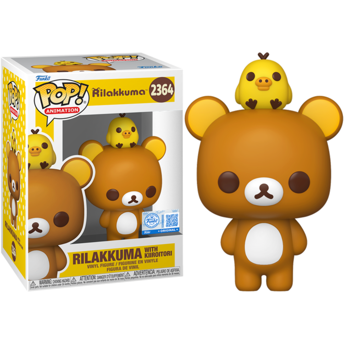 Funko Pop! Rilakkuma - Rilakkuma with Kiiroitori #2364 (+ Box of 3 Mystery Exclusive)