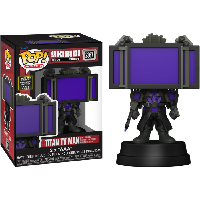 Funko Pop! Skibidi Toilet - Titan TV Man with Light & Sound #2367 - Real Pop Mania