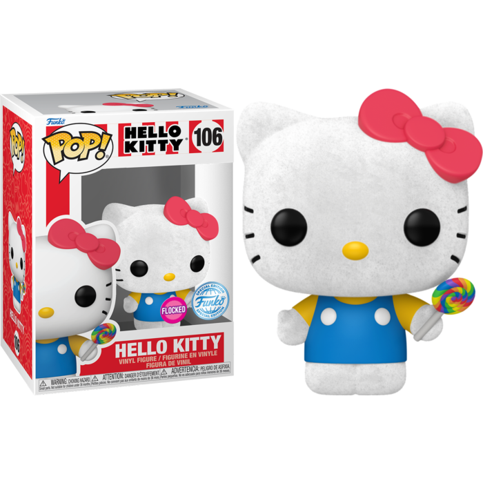 Funko Pop! Hello Kitty - Hello Kitty with Lollipop (Flocked) #106