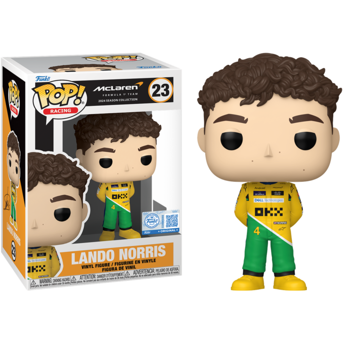 Funko Pop! F1: Formula 1 - Lando Norris (McLaren) (Senna Tribute Race Suit) #23 - Real Pop Mania