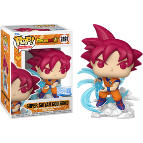 Funko Pop! Dragon Ball: Super - Super Saiyan God Goku (Kamehameha) #2491 - Chase Chance