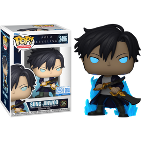 Funko Pop! Solo Leveling - Sung Jinwoo (Blue Aura) #2496  - Chase Chance