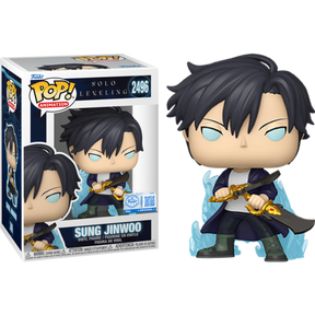 Funko Pop! Solo Leveling - Sung Jinwoo (Blue Aura) #2496  - Chase Chance