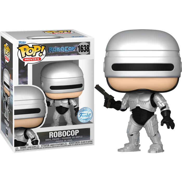 Funko POP! Movies: Robocop - Robocop - Verzamelbaar Vinyl Figuur - Cadeau Idee - Officiële Merchandise -Filmfans - Model Figuur voor Verzamelaars en Display Funko POP! Movies: Robocop - Robocop - Verzamelbaar Vinyl Figuur - Cadeau Idee - Officiële Merchandise -Filmfans - Model Figuur voor Verzamelaars en Display