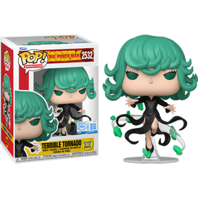 Funko Pop! One-Punch Man - Terrible Tornado Glow in the Dark #2532 (+ Box of 3 Mystery Exclusive)