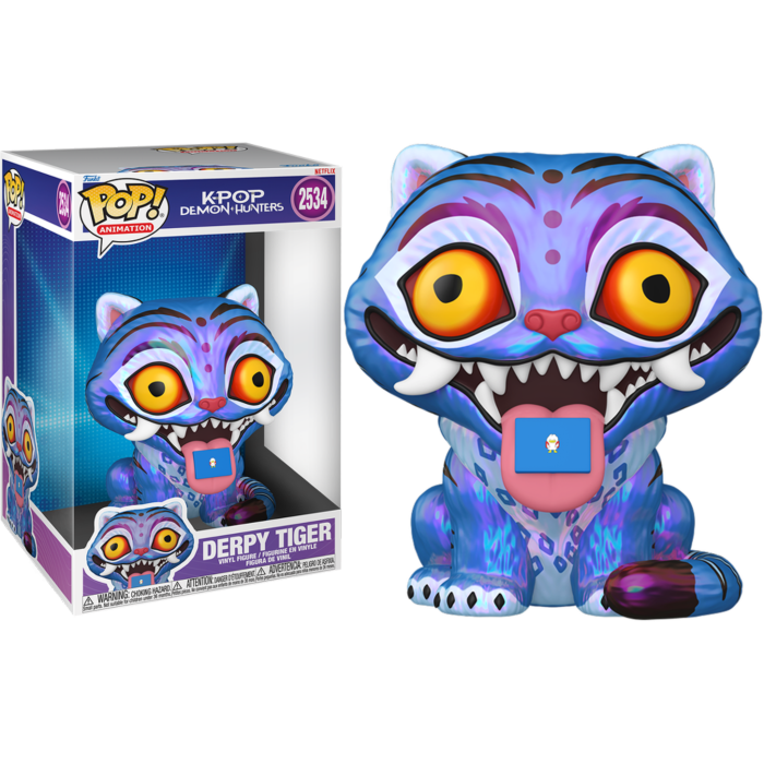 Funko Pop! K-Pop Demon Hunters - Derpy Tiger Jumbo 10" #2534