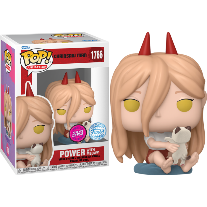 Funko Pop! Chainsaw Man - Power with Meowy #1766 - Chase Chance