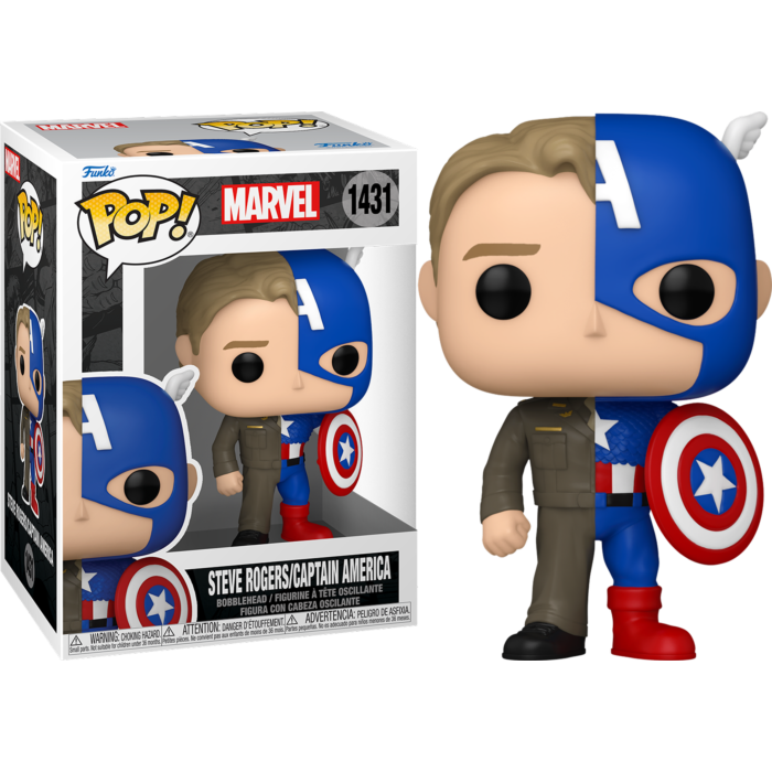 Funko Pop! Marvel: Split - Steve Rogers/Captain America #1431