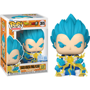 Funko Pop! Dragon Ball Super - SSGSS Vegeta (Final Flash) Glow in the Dark #2615 - Chase Chance