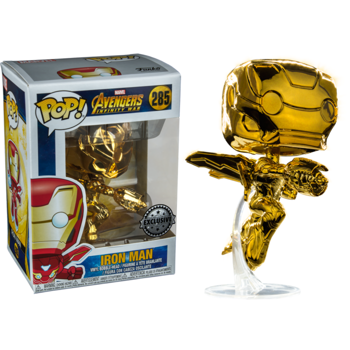 限定 Funko POP アイアンマン ゴールド クロム メタリック #285