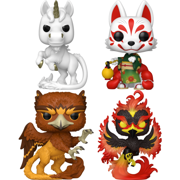 Funko Pop! Myths - Unicorn, Griffin, Kitsune & Phoenix - Bundle (Set of 4)