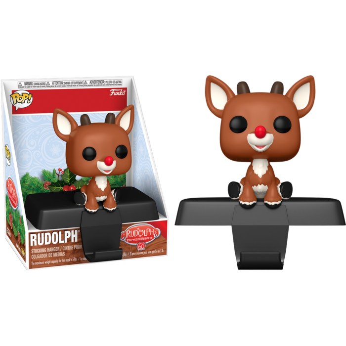 Funko Pop! Rudolph the Red-Nosed Reindeer - Rudolph Pop! Edge-Sitter Stocking Hanger