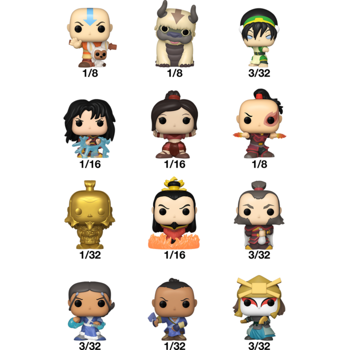 Funko Bitty Pop! Avatar: The Last Airbender - Mystery Blind Bag (Display of 32 Units) - Real Pop Mania