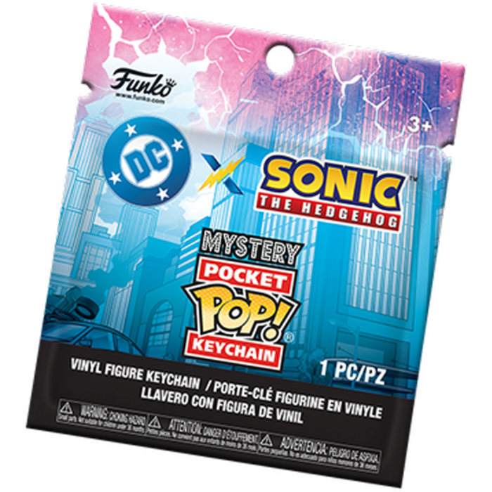 Funko Pocket Pop! Keychain - Justice League x Sonic the Hedgehog - Mystery (Single Unit) - Real Pop Mania