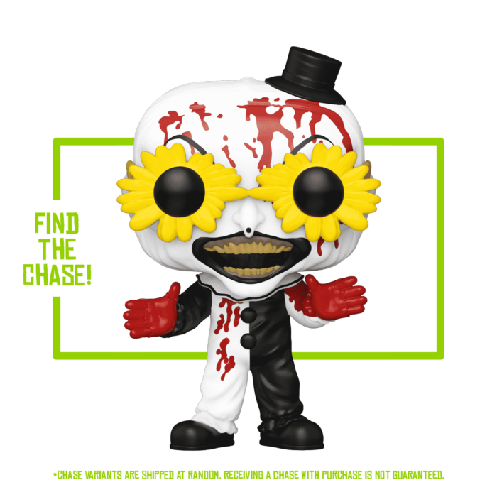 Funko Pop! Terrifier - Art The Clown with Glasses in Acrylic Pop! Protector #1593 - Chase Chance (Exclusive)