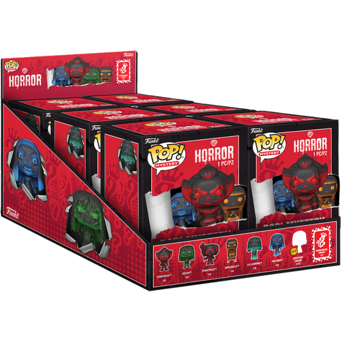 Funko Pop! Warner Bros: Horror - Mystery Blind Box (Display of 6)
