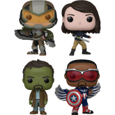 Funko Pop! Captain America: Brave New World - A Weapon in Control - Bundle (Set of 4)