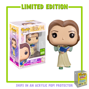 Funko Pop! Beauty and the Beast - Belle with Green Dress 30th Anniversary in Acrylic Pop! Protector#1010 (2021 Spring Convention Exclusive)