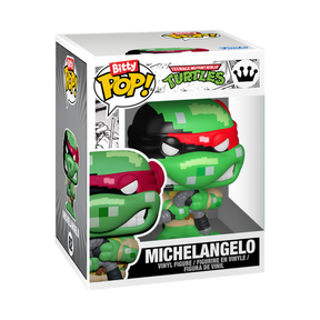 Funko Bitty Pop! Teenage Mutant Ninja Turtles - Michelangelo - Arcade Display - Real Pop Mania