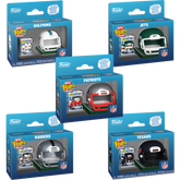 Funko Bitty Pop! NFL: Football - (Series 2) & Helmet (Display of 12)