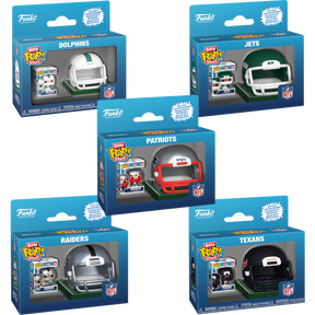 Funko Bitty Pop! NFL: Football - (Series 2) & Helmet (Display of 12)