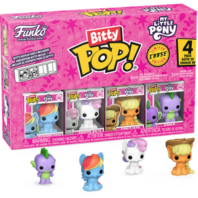 Funko Bitty Pop! My Little Pony - Rainbow Dash, Sweetie Belle, Applejack & Spike - 4-Pack