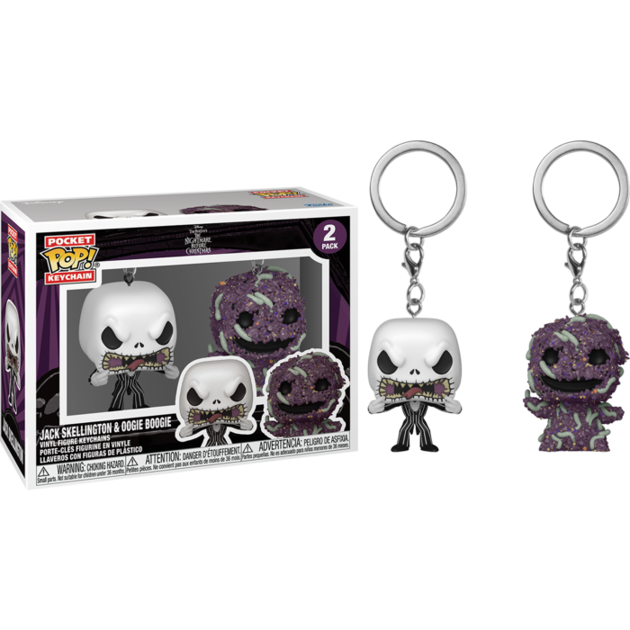 Funko Pocket Pop! Keychain 2-Pack - The Nightmare Before Christmas - Jack Skellington & Oogie Boogie