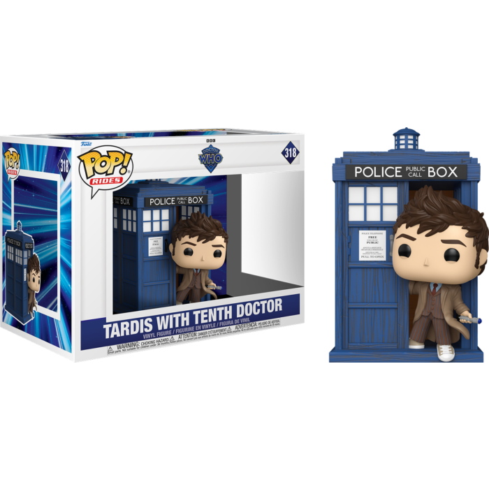 Funko Pop! Rides - Doctor Who - TARDIS with Tenth Doctor #318