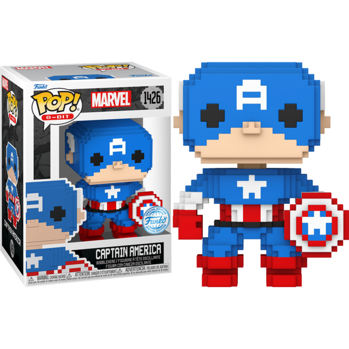 Funko Pop! Marvel: 8-Bit - Captain America 8-Bit #1426