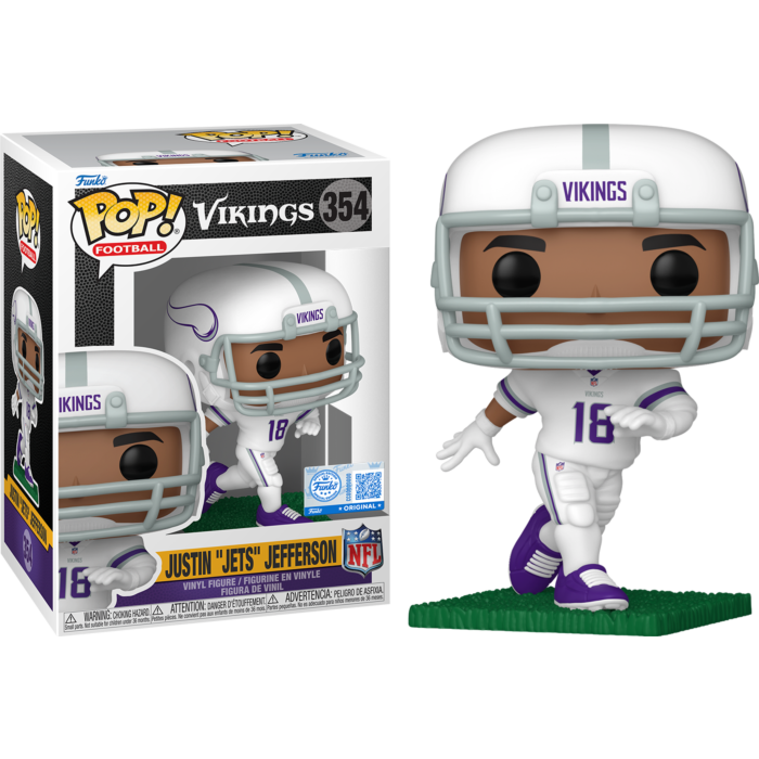 Funko Pop! NFL: Football - Justin Jets Jefferson Minnesota Vikings #354 - Real Pop Mania