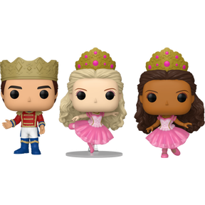 Funko Pop! Barbie in the Nutcracker - Prince Eric, Arabesque & Curtsy Sugar Plum Fairy Barbie 25th Anniversary - Bundle (Set of 3)