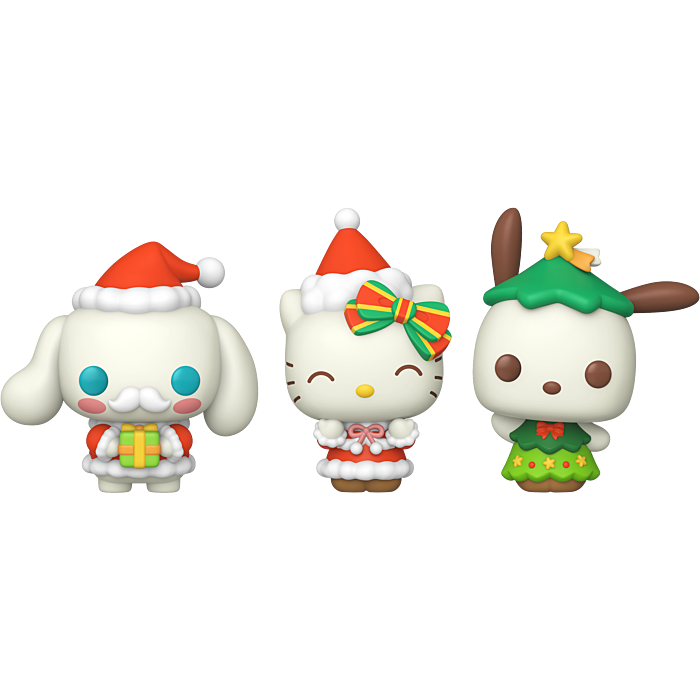 Funko Pop! Hello Kitty & Friends - Hello Kitty, Cinnamoroll & Pochacco (Festive) - Bundle (Set of 3)