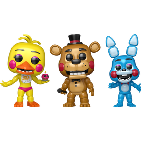 Funko Pop! Five Nights at Freddy's - Toy Bonnie, Toy Chica & Toy Freddy - Bundle (Set of 3)