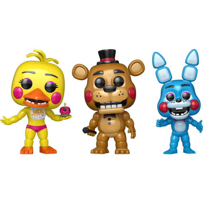 Funko Pop! Five Nights at Freddy's - Toy Bonnie, Toy Chica & Toy Freddy - Bundle (Set of 3)