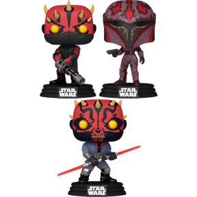 Funko Pop! Star Wars: Maul Shadow Lord - Maul, Rook Kast & Icarus - Bundle (Set of 3) - Real Pop Mania