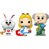 Funko Pop! Alice in Wonderland (1951) - Alice, Mad Hatter, & White Rabbit - Bundle (Set of 3)