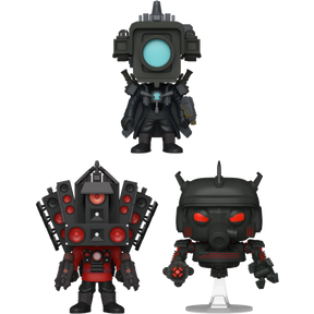 Funko Pop! Skibidi Toilet - Titan Cameraman, Titan Speakerman & Juggernaut Astro Toilet - Bundle (Set of 3) - Real Pop Mania