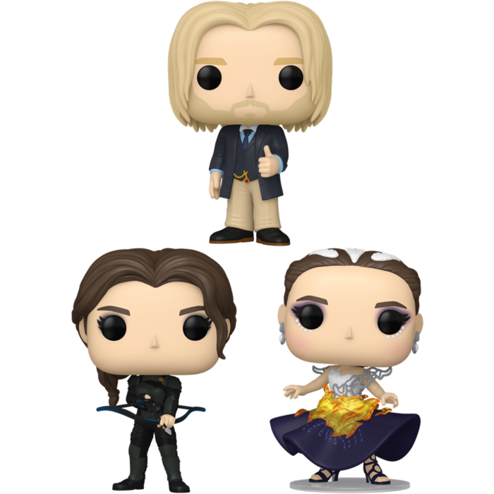 Funko Pop! The Hunger Games: Catching Fire - Haymitch, Katniss Everdeen & Katniss in Wedding Dress - Bundle (Set of 3)