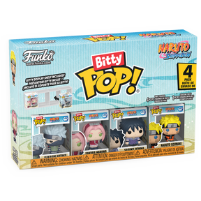 Funko Bitty Pop! Naruto: Shippuden - Kakashi Hatake, Sakura Haruno, Sasuke Uchiha & Naruto Uzumaki - 4-Pack