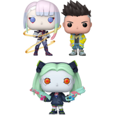 Funko Pop! Cyberpunk: Edgerunners - David, Lucy & Rebecca - Bundle (Set of 3) - Real Pop Mania