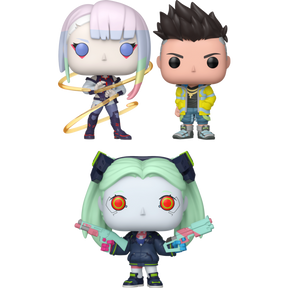 Funko Pop! Cyberpunk: Edgerunners - David, Lucy & Rebecca - Bundle (Set of 3) - Real Pop Mania