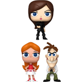 Funko Pop! Phineas and Ferb - Candace, Dr. Doofenshmirtz & Vanessa - Bundle (Set of 3) - Real Pop Mania
