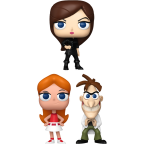 Funko Pop! Phineas and Ferb - Candace, Dr. Doofenshmirtz & Vanessa - Bundle (Set of 3) - Real Pop Mania