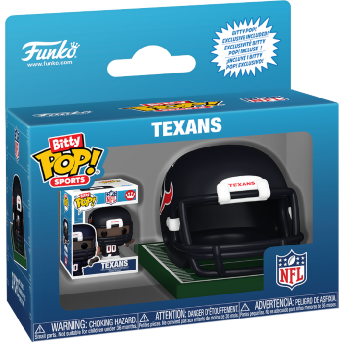 Funko Bitty Pop! NFL: Football - (Series 2) & Helmet (Display of 12)