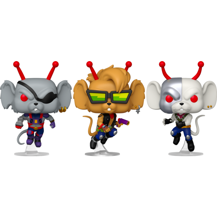 Funko Pop! Biker Mice From Mars (1993) - Rock & Ride - Bundle (Set of 3)