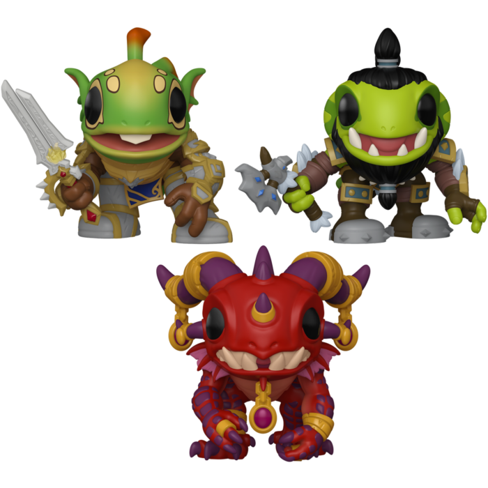 Funko Pop! World of Warcraft - Finduin, Grommloc & Murkastrasza - Bundle (Set of 3) - Real Pop Mania