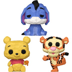 Funko Pop! Winnie the Pooh - Eeyore, Winnie the Pooh & Tigger (Whittled) - Bundle (Set of 3) - Real Pop Mania