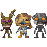 Funko Pop! Five Nights at Freddy's - Burntrap, The Mimic & Costumed Mimic - Bundle (Set of 3) - Real Pop Mania