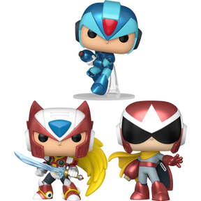 Funko Pop! Mega Man - X, Proto Man & Zero Bundle (Set of 3)